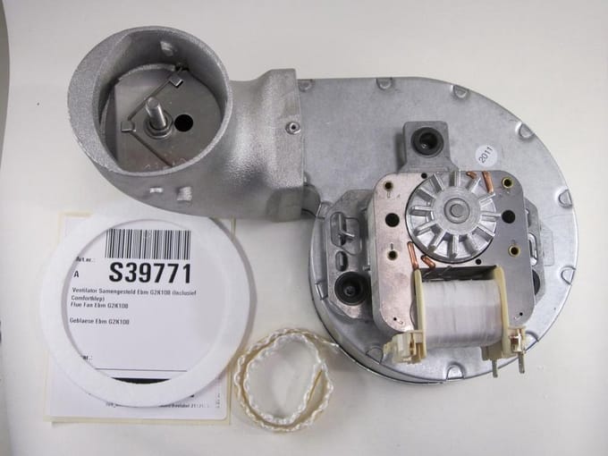 Remeha S39771 Ventilator - EBM G2K108 Blower W23 ( inclusief Comfortklep)