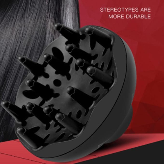 1 Diffuseur Professionnel pour Cheveux Bouclés, Accessoire Sèche-Cheveux de Salon, Ne Nécessite pas d'Électricité, Outil Durable Noir pour Cheveux Bouclés noir