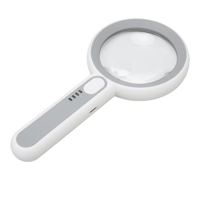 Vergrootglas 5X 12X Handheld Vergrootglas met 18 stuks LED voor Lezen Inspectie