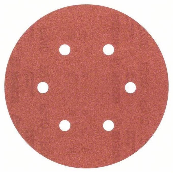 Bosch Accessories 2609256A34 Excenterschuurpapier Met klittenband, Geperforeerd Korrelgrootte (num) 240 (Ø) 150 mm 5 stuk(s)