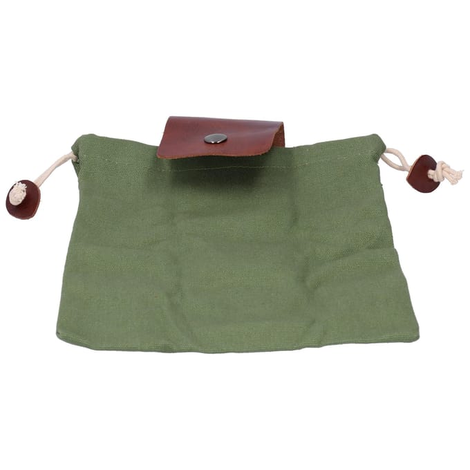 Buiten Foerageertas Draagbare Canvas Camping Riemtas Taille Hangende Gereedschapsopbergtas gray