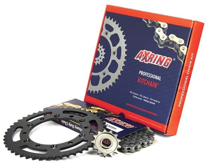 Kettingset Axring voor Motor BRIXTON 250 BX FELSBERG ABS 2017 tot 2018 Nieuw