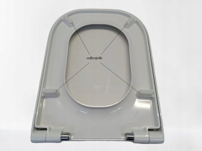 6x stopset voor Roca Gap toiletbril (A80148200U)