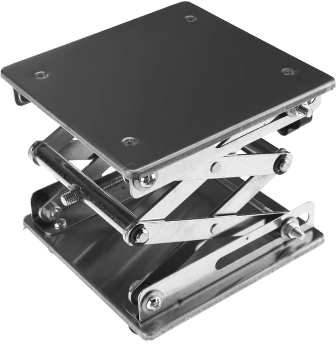Allecto - Lifting Platforms - Staal - 15x15 cm - Verstelbaar - 10 kg - Voor laboratoria - Hoogwaardige constructie