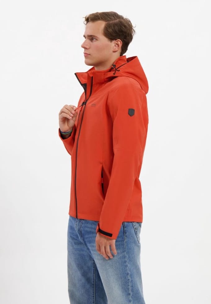 Jas Viktor oranje softshell zomer heren - Kjelvik - maat 3XL