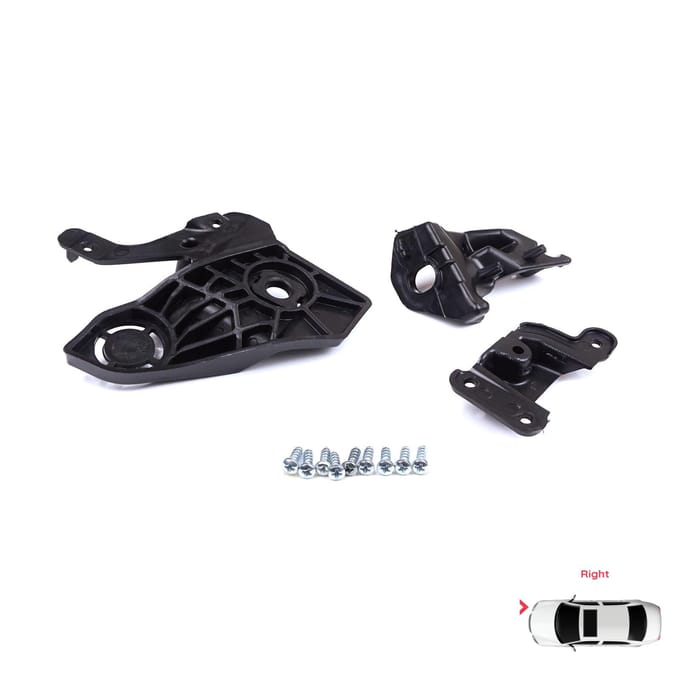 BHL581-2 Koplamp Houder Montage Reparatie Beugel Lip Set Rechterzijde voor Peugeot 208 e-208 MK2 P21 2008 e-2008 MK2 P24 2019-On