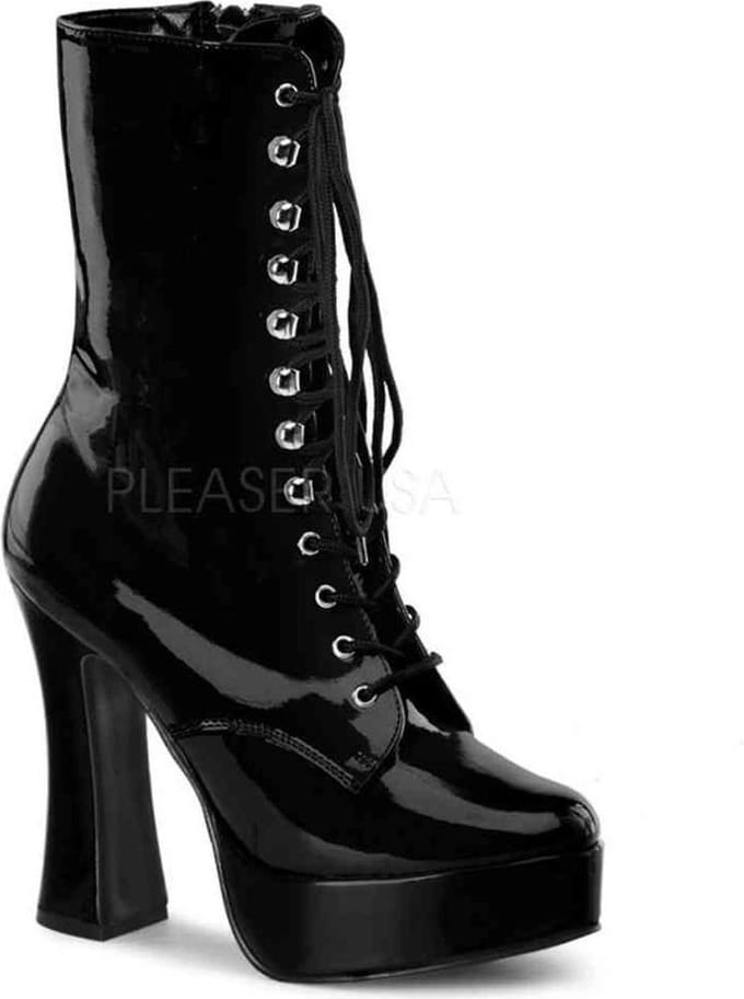 Pleaser - ELECTRA-1020 Plateau Laarzen - US 7 - 37 Shoes - Zwart