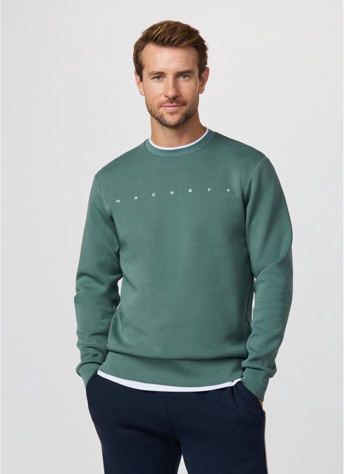 Hackett London Sweater met groen logo