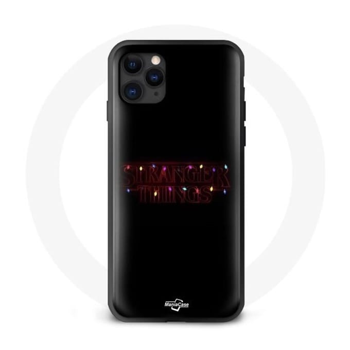 Coque pour iPhone 11 Pro - MANIACASE - Stranger Things - Noir - Plastique - Résine