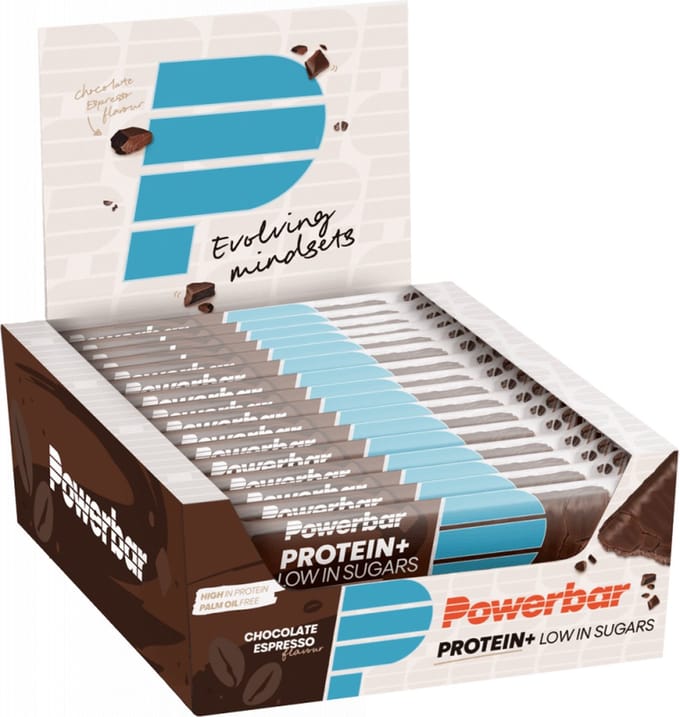 Powerbar Protein Plus Low Sugar Bar (16x35g) Chocolate Espresso - Repen - Eiwit Repen