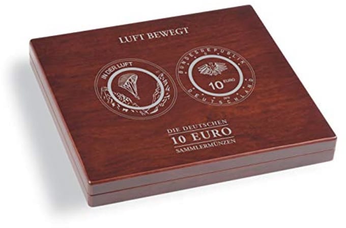 Presentatiekoffer voor 15 verzameld munten 10 euro
