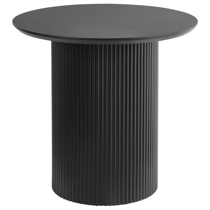 LEONA - Bijzettafel - Zwart - MDF