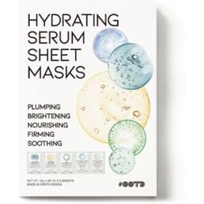 OOTD, Hydraterend Serum Sheet Schoonheidsmasker, 5 Stuks, 25g (0,88 oz) Elk white