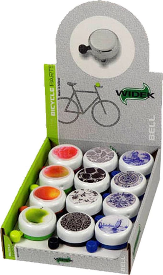 Fietsbel Widek White Collection - staal