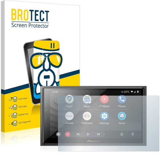 Screenprotector voor Pioneer SPH-EVO64DAB Beschermglas transparant