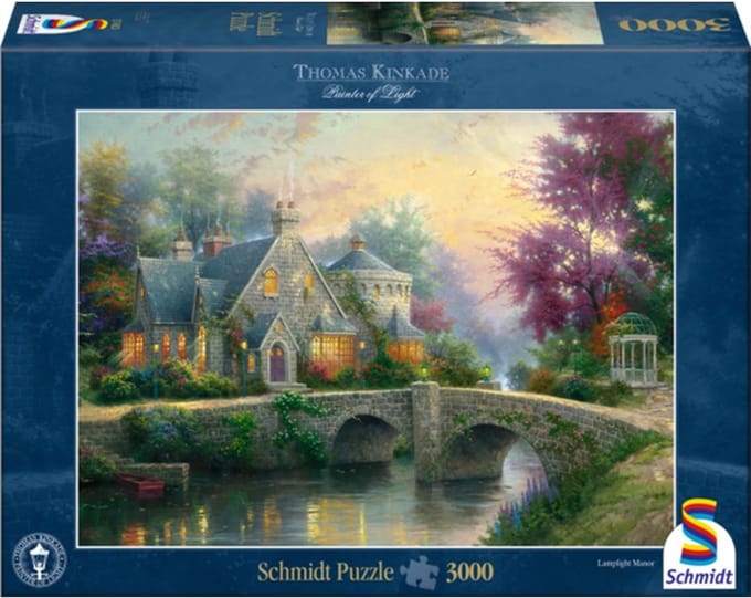 Schmidt - Legpuzzel - Avondsfeer - Thomas Kinkade - 3000 stukjes - Volwassenen - vanaf 14 jaar