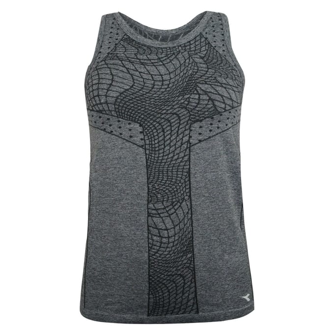 Diadora Naadloze Tank Top Dames Strak Gym Hardloop Vest 170380 C2815