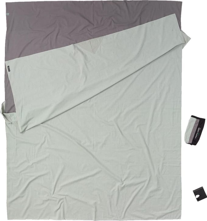 Cocoon Travelsheet, 100% Egyptian Cotton (Maat - 220 x 90 cm, Kleur - Khaki)