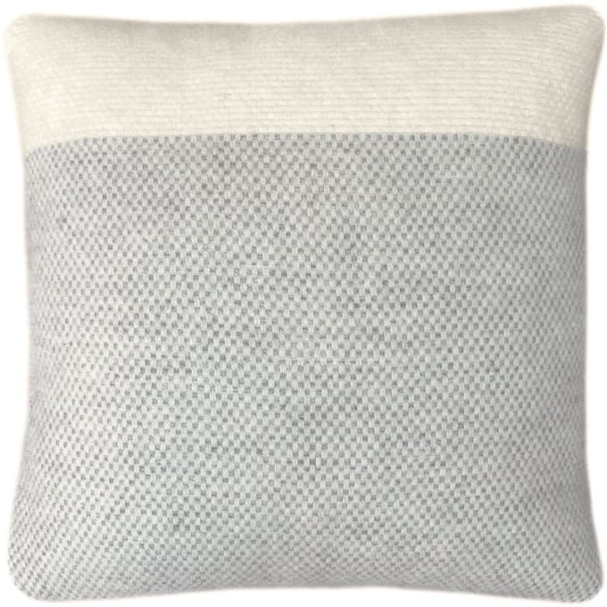 Easy nature wool cushion grey square