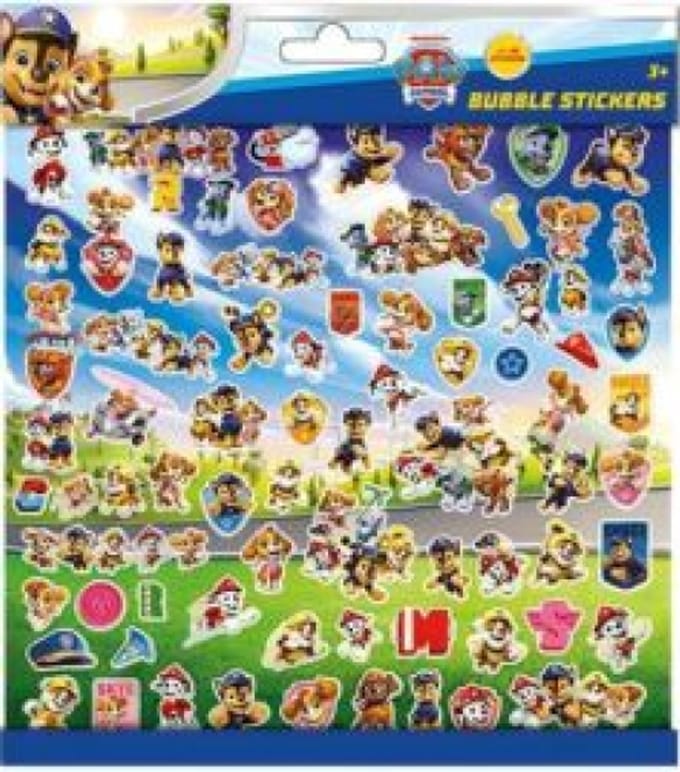 Paw Patrol 3D Stickers - Foam stickers - Bubble Stickers - Knutselen