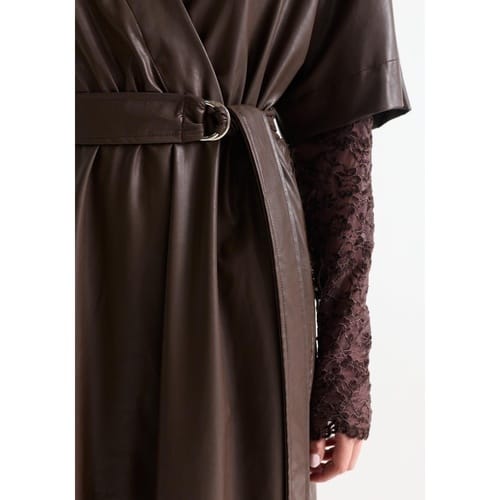Jurk Jansen Amsterdam Linn LPU510 Jurk Dark Brown