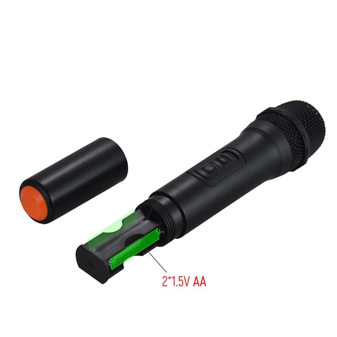 VHF Draagbare Draadloze Microfoon Microfoonsysteem 5 Kanalen voor Karaoke Zakelijk
