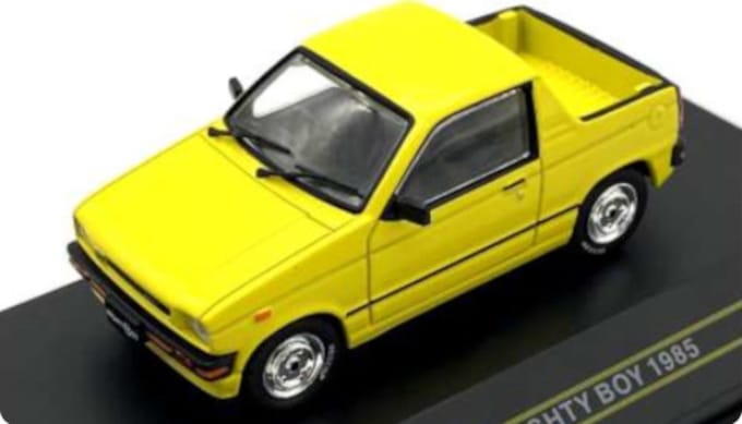 Suzuki Mighty Boy 1985 Geel - Model 1/43 - First:43