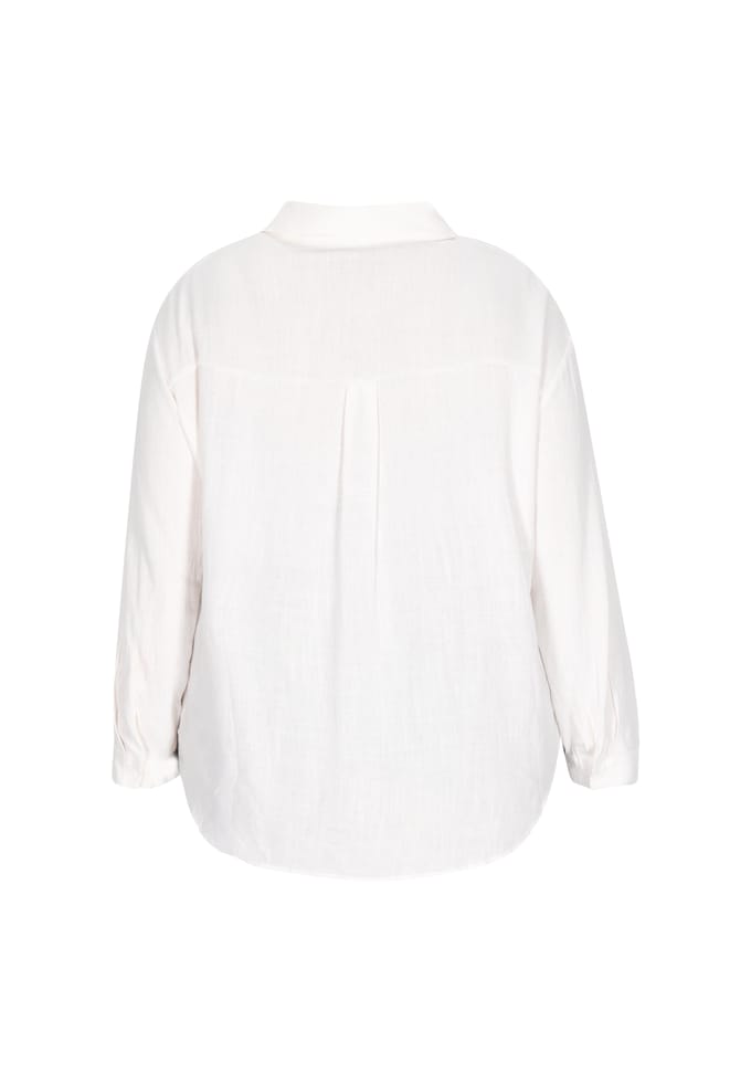 RISA Grote maat blouse vrouwen wit