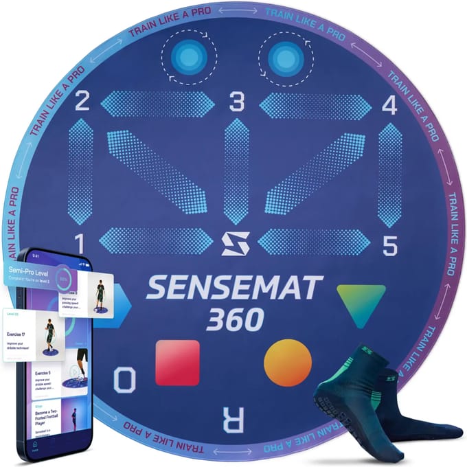SenseMat 360 - Professionele Cognitieve & Voetwerk Voetbaltrainingsmat