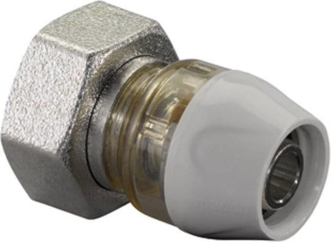 Uponor RTM Euroconus Adapter 16 mm x 3/4" Binnendraad – Rechte Steekkoppeling Zonder Perstang