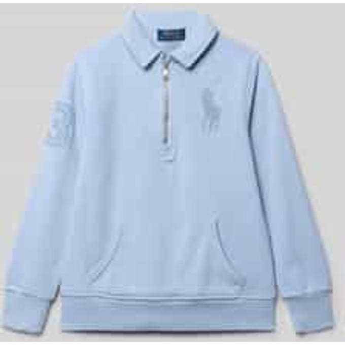 regular fit sweatshirt van katoenmix