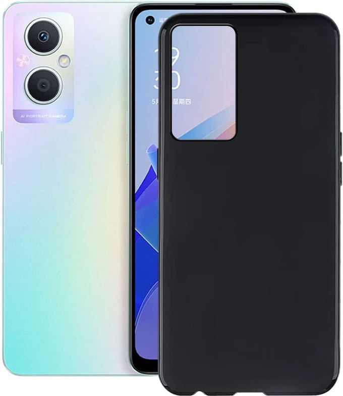 Silicone hoesje Geschikt voor: OPPO A76 | A96 - Zwart