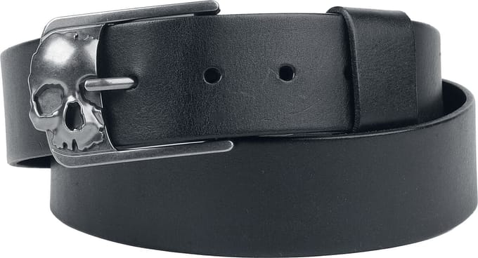 Rock Rebel by EMP Zwarte riem in effen design - Unisex - 85 cm