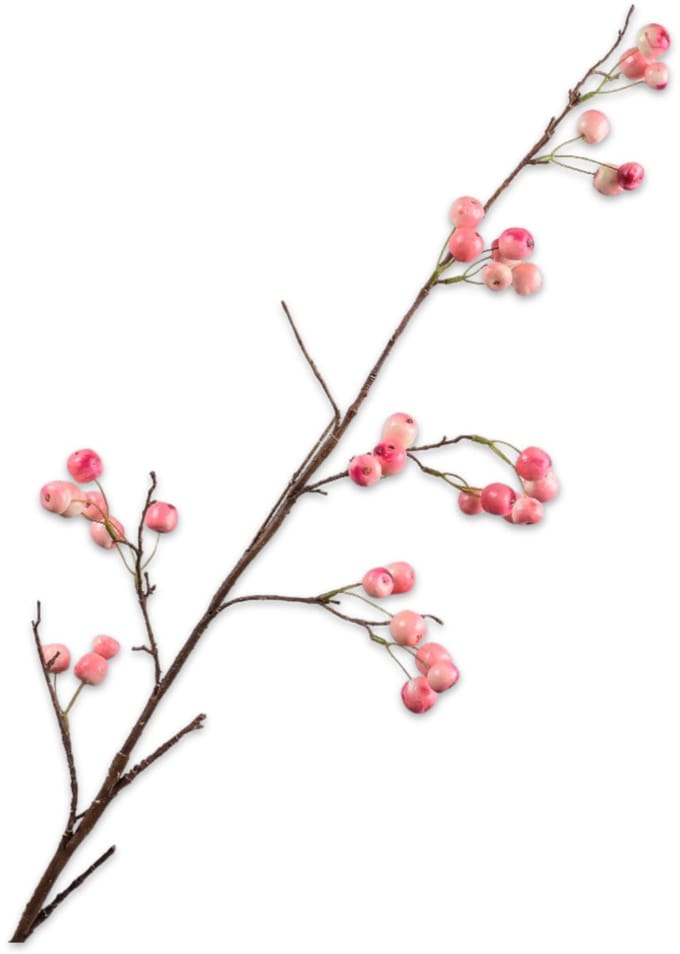 Silk-ka Kunstbloem-Zijden Bloem Appel Tak Roze 99 cm
