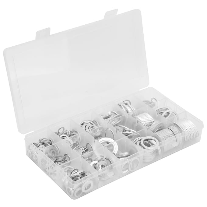 450 stuks Aluminium Sluitring Set Hoge Temperatuurbestendigheid Assortiment Industriële Benodigdheden