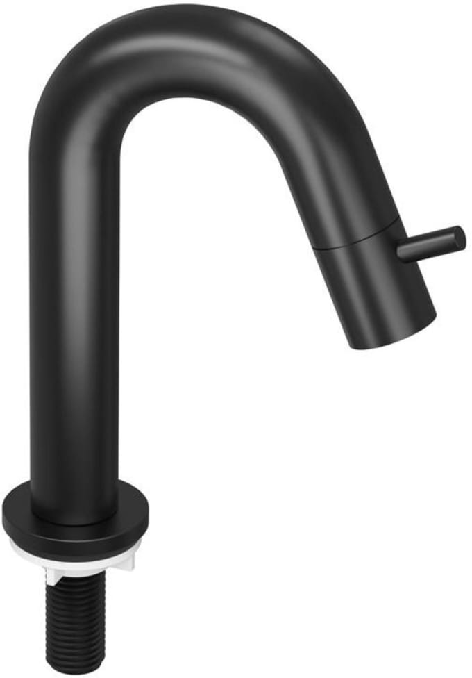 INK - Fonteinkraan Staand Gebogen Laag Model - Mat Zwart