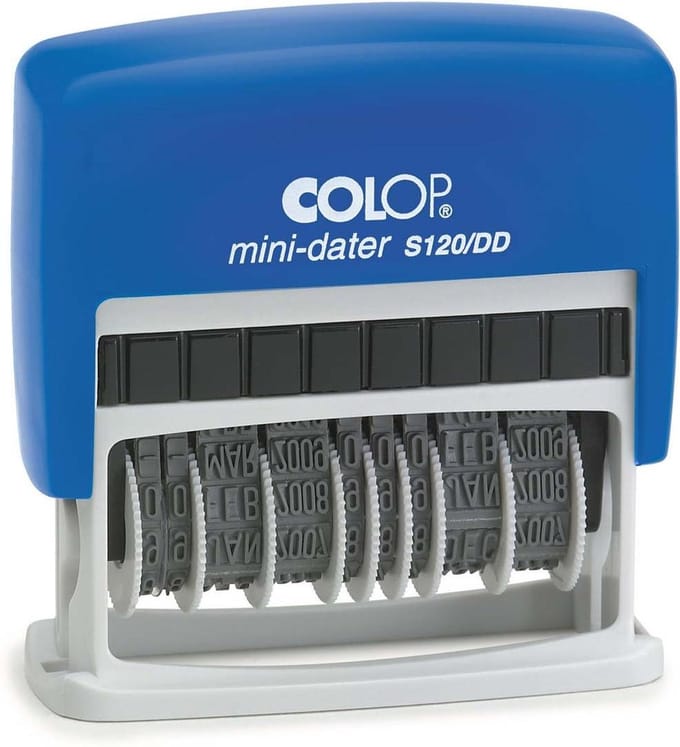 Colop Printer S120/DD Rood - Datumstempel - Datum Stempel met draaibare datum - Snelle Levering