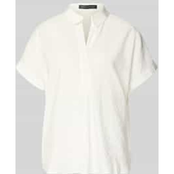 relaxed fit blouse van modalmix met V-hals
