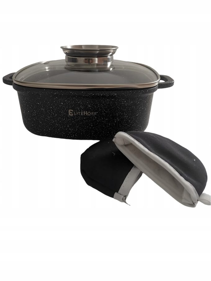 Elitehoff Marmite 2,5L 20cm met glazen deksel en aromaknop