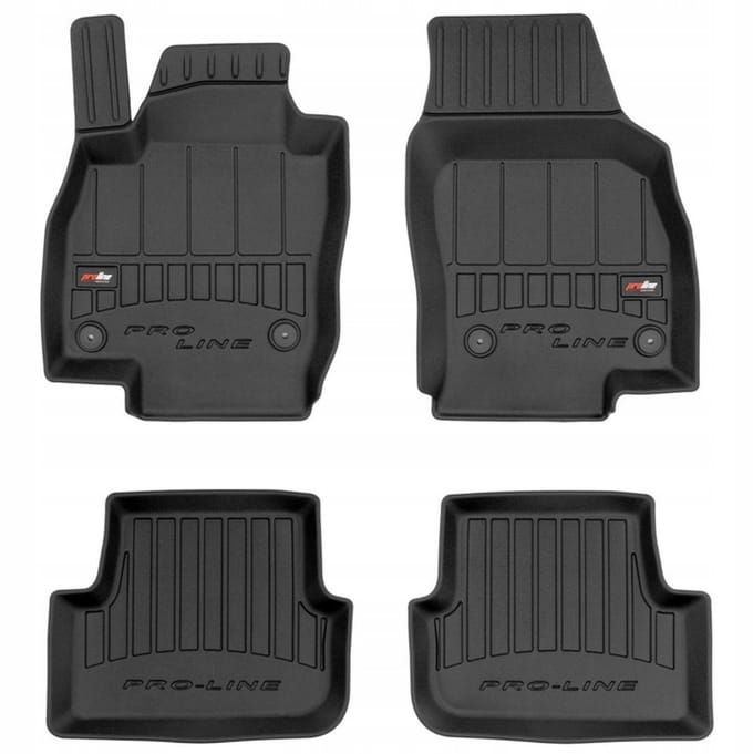 Frogum No.77 - Automatmatten passend voor Audi A1 II vanaf 2019 - 3D Korfmodel - TPE Rubber - Zwart