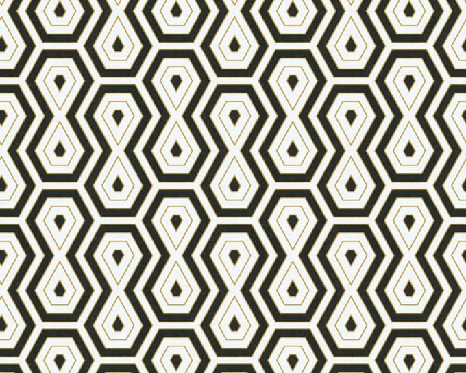 GRAFISCH BEHANG | Retro - goud wit zwart - "Architects Paper" A.S. Création Jungle Chic