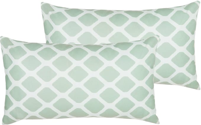 KALAMOS - Tuinkussen set van 2 - Mintgroen - 40 x 70 cm - Polyester