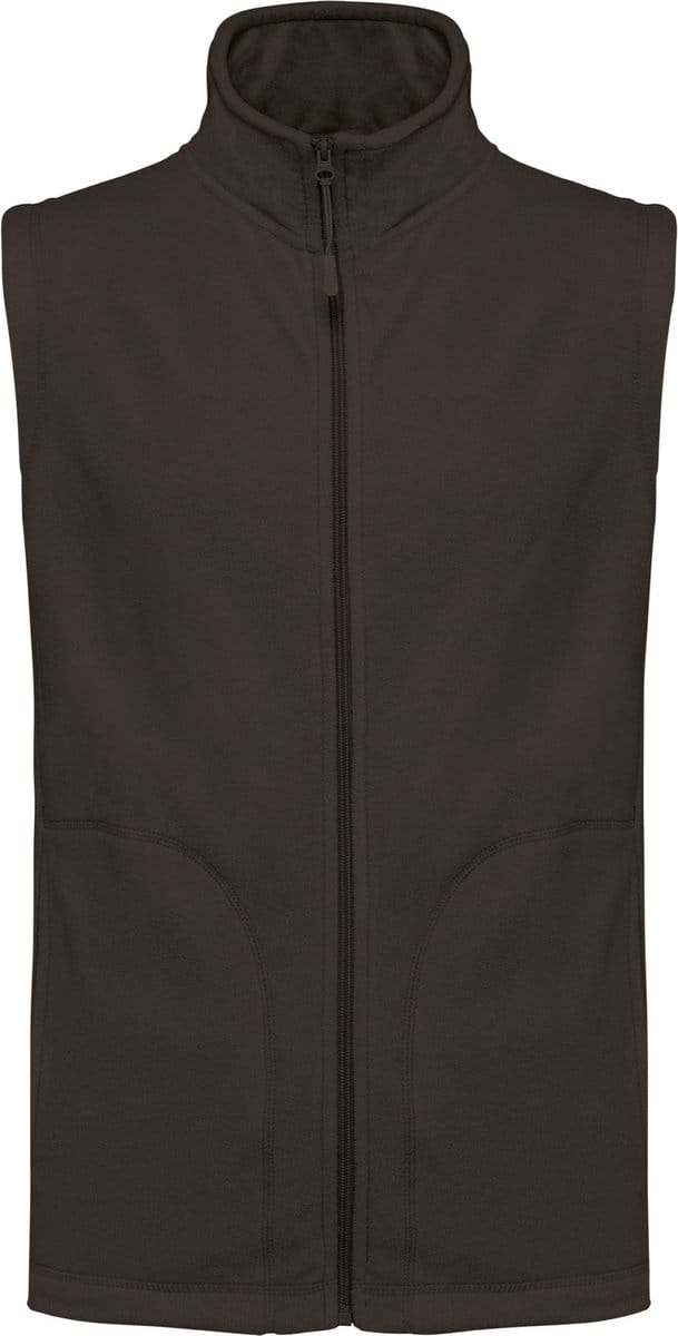 Kariban Bodywarmer van microfleece heren K913 - Chocolate - M