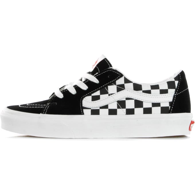 Lage herenschoen Sk8-low (canvas/suede) Zwart/dambord
