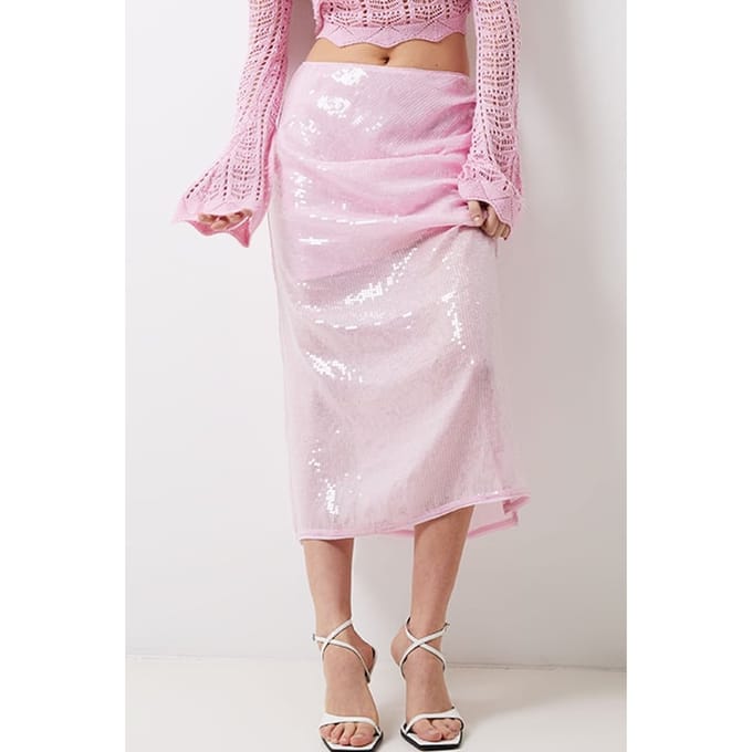 French Connection Anisha Ombre Sequin Skirt Taglia: 18 | Minigonne Outlet | Donna
