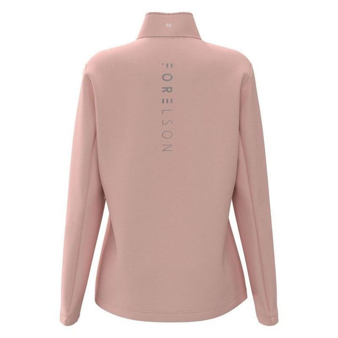 Forelson Dames/Dames Broadway Quarter Zip Golf Base Layer Top (Roze)
