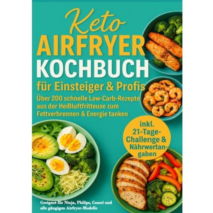 Keto Airfryer Kochbuch Für Einsteiger & Profis: - Sophie Leclerc
