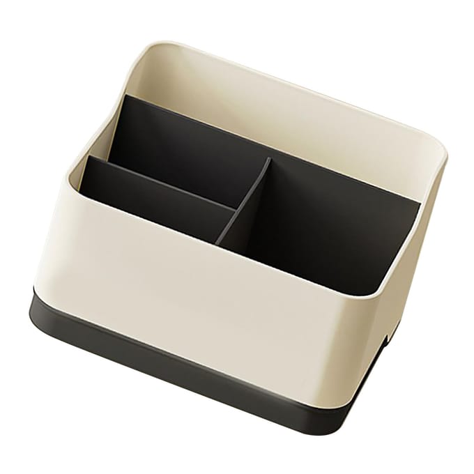Afstandsbedieninghouder Multifunctionele Bureau Opbergorganizer Doos Container 4 Vakken voor Bureau black