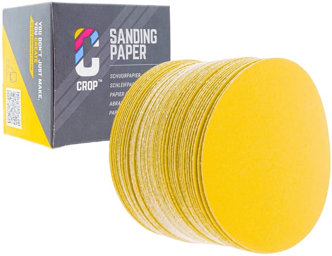 CROP Gold Schuurschijf 75mm korrel 320 - 50 stuks