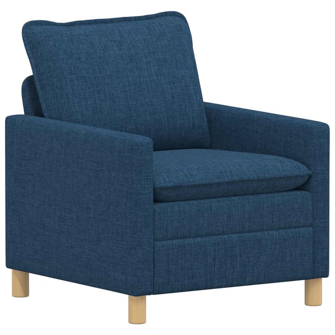 vidaXL - Bank - Blauw - 76 - x - 81 - x - 87,5 - cm - Stof